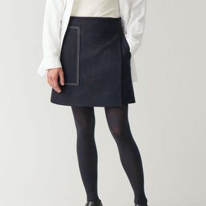 NWOT COS wool cashmere wrap skirt